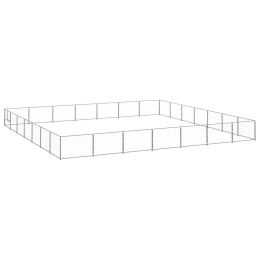 Dog Kennel Silver 527.4 ftÂ¬â‰¤ Steel