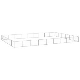 Dog Kennel Silver 581.3 ftÂ¬â‰¤ Steel
