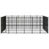 Outdoor Dog Kennel Steel 297.6 ftÂ²