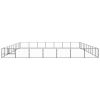 Dog Kennel Black 753.5 ftÂ² Steel