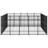 Outdoor Dog Kennel Steel 297.6 ftÂ²