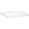 Dog Kennel Black 1076.4 ftÂ¬â‰¤ Steel