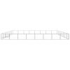 Dog Kennel Silver 688.9 ftÂ² Steel