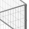 Dog Kennel Silver 96.9 ft. Steel