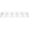 Dog Kennel Silver 107.6 ftÂ¬â‰¤ Steel