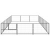 Dog Kennel Black 258.3 ft. Steel