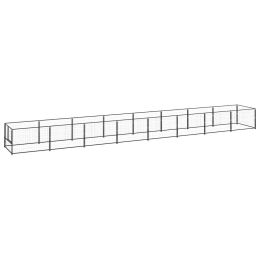 Dog Kennel Black 86.1 ft. Steel (Color: Black)