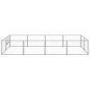 Dog Kennel Silver 86.1 ft. Steel